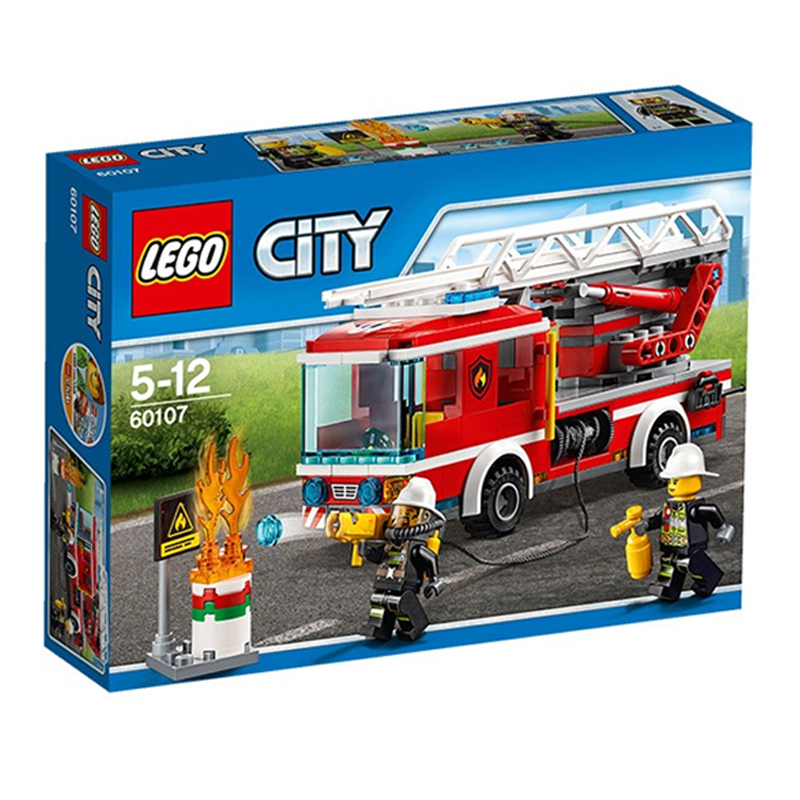 乐高 城市系列 City云梯消防车 益智儿童玩具 男孩拼插积木 60107