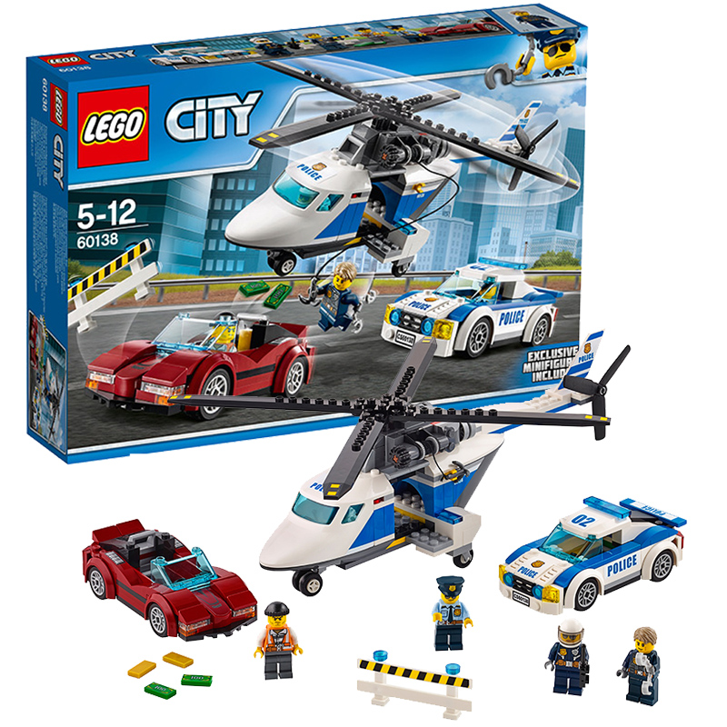 乐高 新品城市系列 高速追捕 city积木玩具 城市警察系列 60138