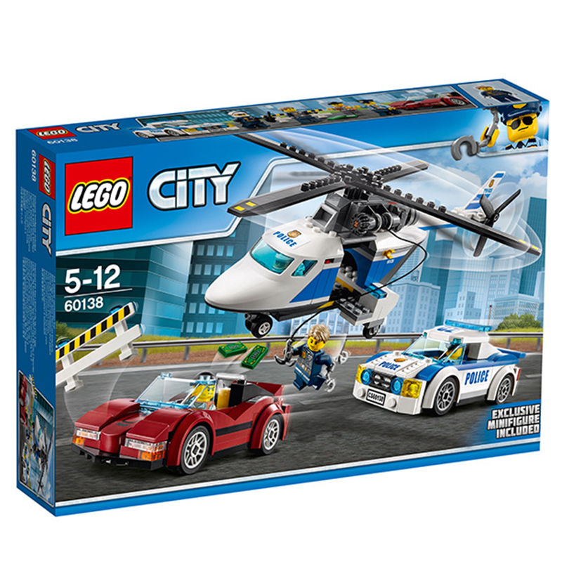 乐高 新品城市系列 高速追捕 city积木玩具 城市警察系列 60138