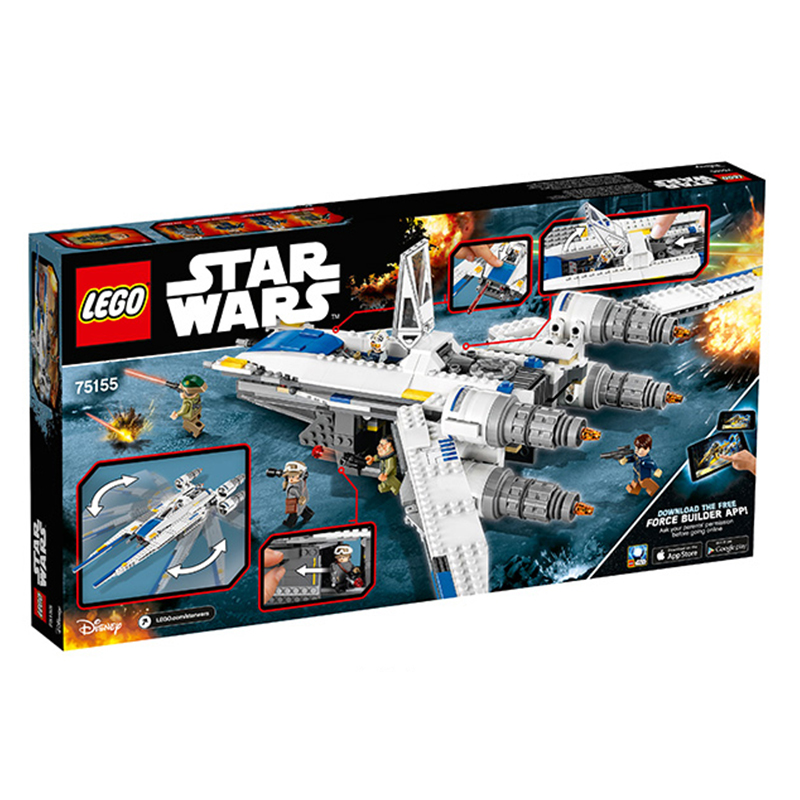 乐高 星球大战系列 义军U翼战斗机 儿童积木玩具男孩礼物 75155