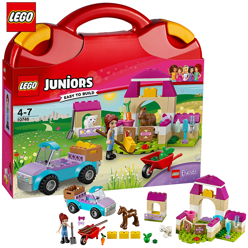 乐高 小拼砌师系列 米娅的动物农场手提箱 10746