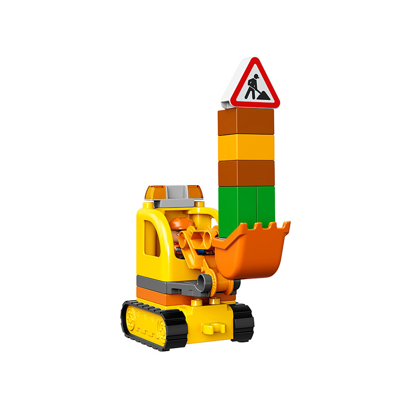 乐高得宝系列 卡车和挖掘车套装