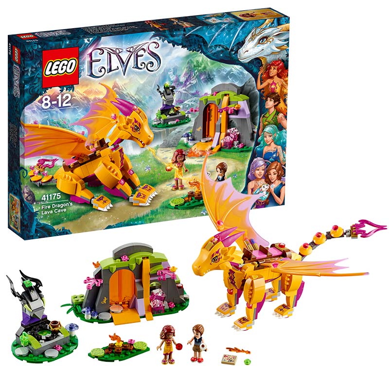 乐高精灵系列 火之飞龙的熔岩洞