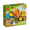 乐高得宝系列 卡车和挖掘车套装