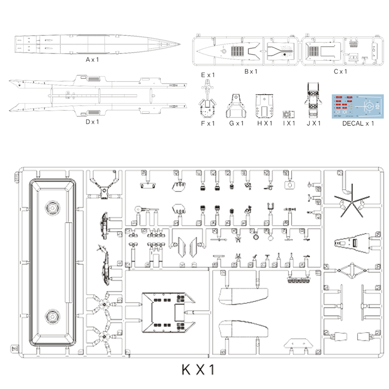 1:700拼装模型南昌号导弹驱逐舰 拼装军事战舰舰船模型船模玩具